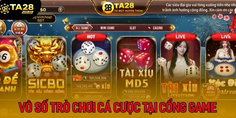 Giới Thiệu 4 Giới thiệu vô số trò chơi cá cược tại cổng game